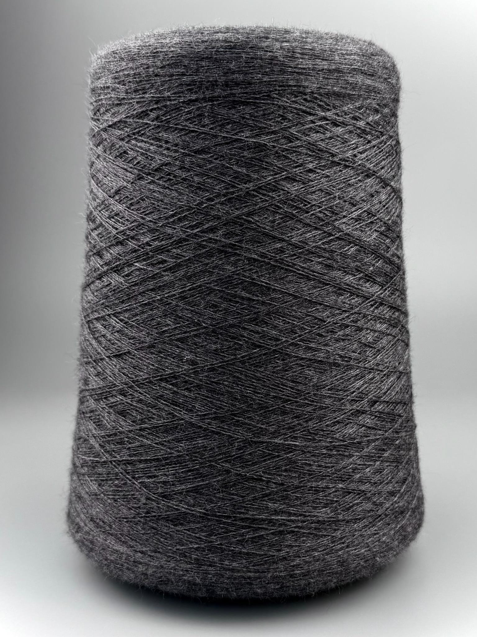 Zegna Baruffa Cashwool 2/48 – Extrafeines Merinogarn Dunkelgrau Melange 442000 foto 2